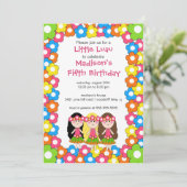 Invitation Peu d'invitation d'anniversaire de partie de Luau (Debout devant)