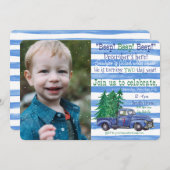 Invitation Peu d'invitation d'anniversaire de vacances (Devant / Derrière)