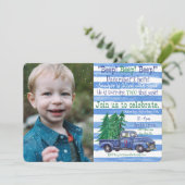 Invitation Peu d'invitation d'anniversaire de vacances (Debout devant)