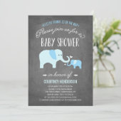 Invitation Peu d'invitation de baby shower de l'arachide | (Debout devant)