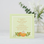 Invitation Peu d'invitation de citrouille (Debout devant)