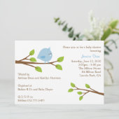 Invitation Peu d'invitation de douche de bébé de birdie (Debout devant)