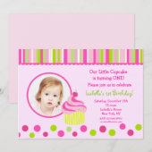 Invitation Peu d'invitations de fête d'anniversaire de photo (Devant / Derrière)