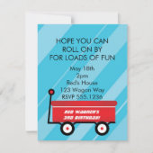 INVITATION PEU D'INVITATIONS ROUGES DE CHARIOT (Devant)