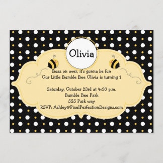 Invitation Peu gaffent l'invitation d'abeille