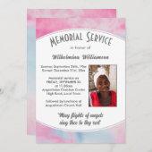 Invitation PEUT VOLS DE SERVICE commémoratif ANGELS (Devant / Derrière)