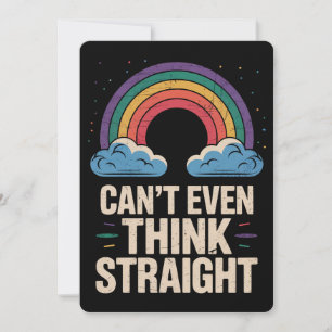 Invitation Peux même pas penser directement LGBTQ Gay pride A