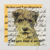 Invitation Peux-tu garder un secret ? (Devant / Derrière)