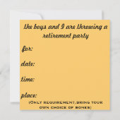 Invitation Peux-tu garder un secret ? (Dos)