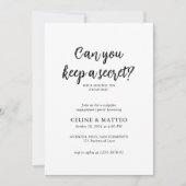 Invitation Peux-tu garder un secret ? | Groupe d'engagement s (Devant)