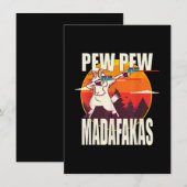Invitation Pew Pew Madafakas Pew Pew Madafakas Chèvre (Devant / Derrière)