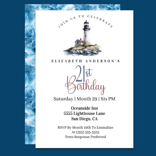 Invitation Phare 21e Anniversaire
