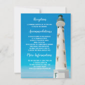 Invitation Phare Aruba Destination Mariage Enclôture (Devant)