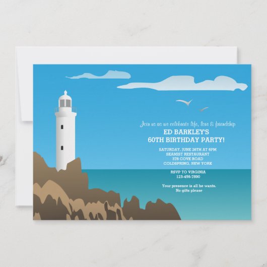 Invitation Phare Blanc (Devant)