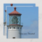 Invitation Phare de Kilauea Anniversaire de Kauai (Devant / Derrière)