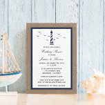 Invitation Phare De La Marine Sur Burlap Wedding shower Nauti<br><div class="desc">Phare De La Marine Sur Burlap Invitations Wedding showers Nautiques.</div>