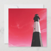 Invitation phare de l'île de Tybee (Devant)