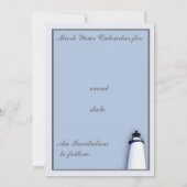Invitation Phare d'Ocracoke (Dos)