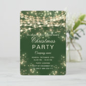 Invitation phare or entreprise Noël fête (Debout devant)