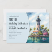 Invitation Phare Palmiers tropicaux 90e anniversaire (Devant)