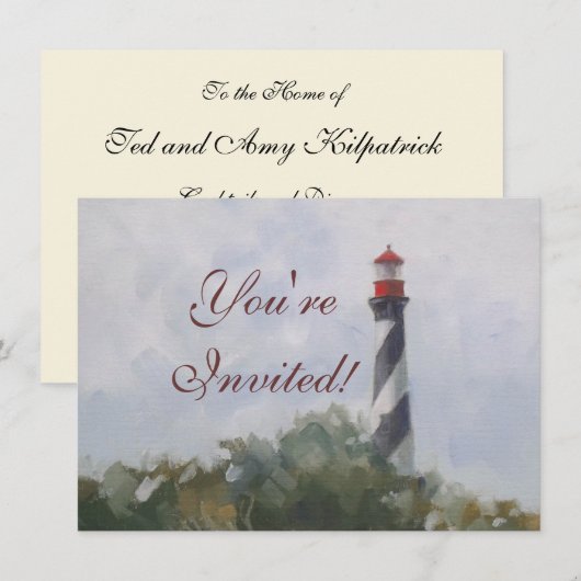 Invitation Phare Saint Augustine (Devant / Derrière)