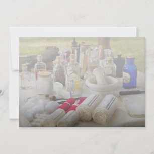 Invitation Pharmacie - Trousse de terrain de la guerre de Séc