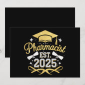 Invitation Pharmacien Est 2025 Diplôme en Pharmacie (Devant / Derrière)