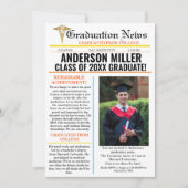 Invitation Pharmacy Graduation Newspaper College unique (Devant)