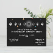 Invitation Phases de la fête de la lune (Debout devant)