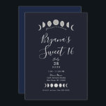 Invitation Phases de la lune Astrologie bleue Celestial Sweet<br><div class="desc">Personnaliser pour tout événement</div>