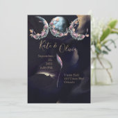 Invitation Phases de la lune Twilight Mariage foncé et Moody (Debout devant)
