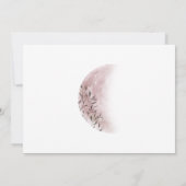 Invitation Phases de lune mystique Mariage rose (Dos)