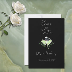 Invitation Phases Luna Moth Moon
