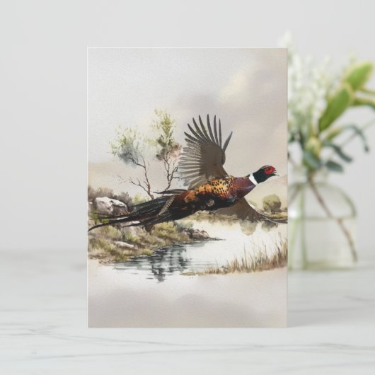 Invitation Pheasant (Debout devant)