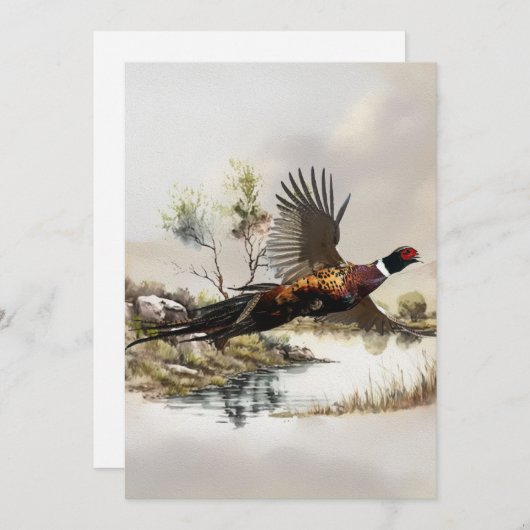 Invitation Pheasant (Devant / Derrière)