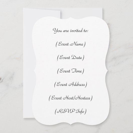 Invitation Phéasant Feathers Kaleidoscope (Dos)