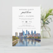 Invitation Philadelphia Elopement Wedding Reception (Debout devant)
