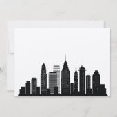 Invitation Philadelphia Pennsylvania City Skyline Mariage Inv (Dos)
