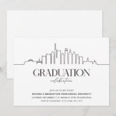 Invitation Philadelphie College Graduation Party (Devant / Derrière)
