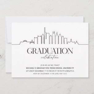 Invitation Philadelphie College Graduation Party