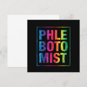 Invitation Phlebotomist Colorful Phlebotomy Blood Syringe Gif (Devant / Derrière)