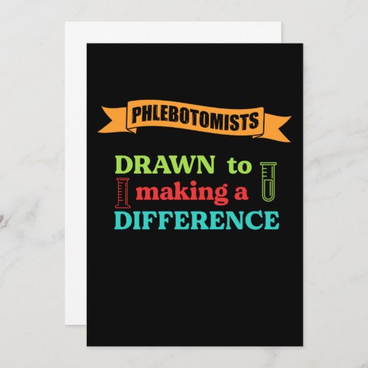 Invitation Phlebotomists (Devant / Derrière)