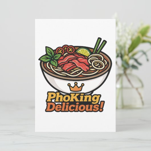 Invitation Pho king Delicious ! (Debout devant)