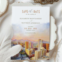 Phoenix Arizona Skyline Enregistrer la date