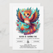 Invitation Phoenix Whimscape Dreamscape Anniversaire (Devant / Derrière)