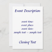 Invitation Phoque Megiddo (Dos)