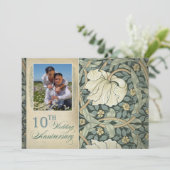 Invitation photo 10e anniversaire de mariage (Debout devant)