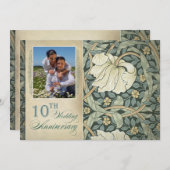 Invitation photo 10e anniversaire de mariage (Devant / Derrière)