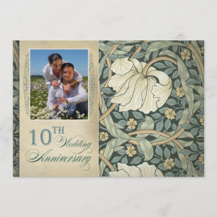 Invitation photo 10e anniversaire du mariage