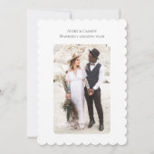 Invitation Photo 1er anniversaire du Mariage (Dos)